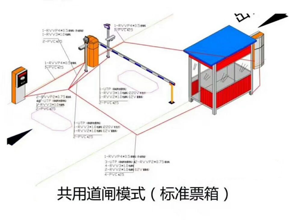 剑阁县单通道模式停车系统